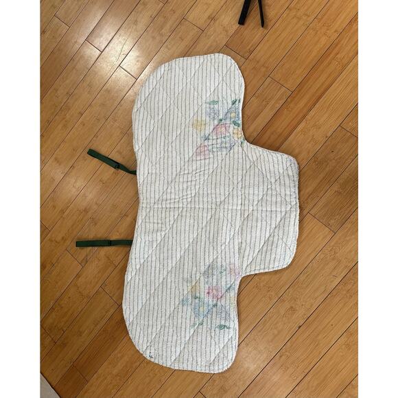 NWOT Solid White w/Green English Saddle Pad - Picture 4 of 4